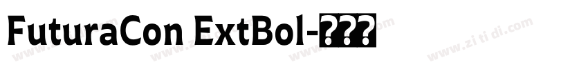 FuturaCon ExtBol字体转换